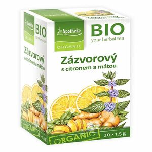 APOTHEKE Zázvorový čaj s citronem a mátou BIO 20x1, 5 g obraz