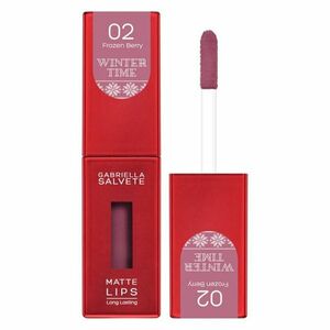 GABRIELLA SALVETE Winter Time Rtěnka Matte 02 Frozen Berry 4, 5 ml obraz