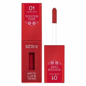 GABRIELLA SALVETE Winter Time Rtěnka Matte 01 Candy Cane 4, 5 ml obraz