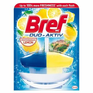 BREF Duo-Aktiv Mediterranean Lemon tekutý WC blok náhradní náplň 50 ml obraz