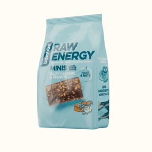 BOMBUS Raw energy minis salty caramel & peanuts 10 x 15 g obraz