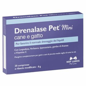 NBF LANES Drenalase Pet Mini Kontrola otoku pro psy a kočky 20 tablet obraz