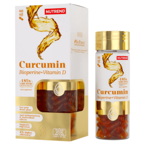 NUTREND Curcumin + bioperine + vitamin D 60 kapslí obraz