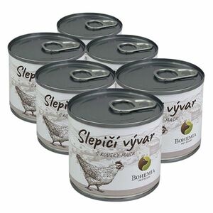 BOHEMIA PET FOOD Vývar Slepičí s kousky masa 6x140 ml obraz