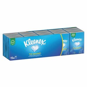 KLEENEX Papírové kapesníky 4-vrstvé Original Mini 15 x 7 kusů obraz