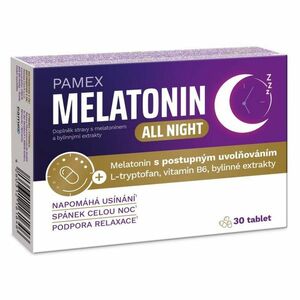 PAMEX Melatonin all night 30 tablet obraz