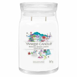 YANKEE CANDLE Signature Vonná svíčka velká 2 knoty Magical Bright Lights 567 g obraz