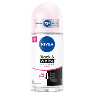 NIVEA Invisible for B&W Clear Kuličkový antiperspirant 50 ml obraz