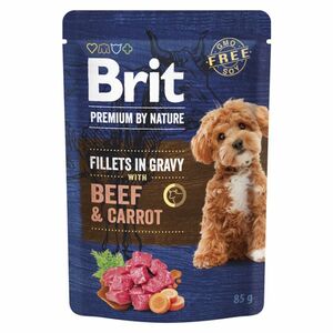 BRIT Premium Dog Fillets Gravy Beef&Carrot 85 g obraz