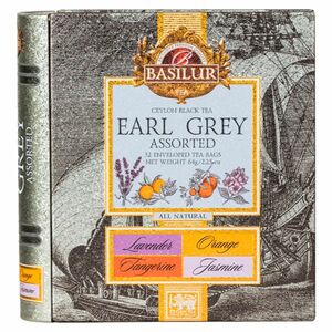 BASILUR Earl grey book assorted černý čaj 32 sáčků obraz