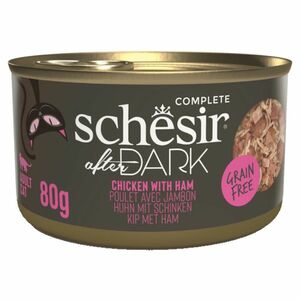 SCHESIR After Dark Wholefood konzerva pro kočky kuře a šunka 80 g obraz