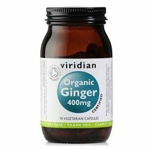 VIRIDIAN Nutrition Organic Ginger 400mg 90 kapslí obraz