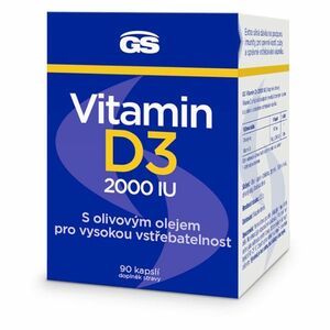 GS Vitamin D3 2000 IU 90 kapslí obraz