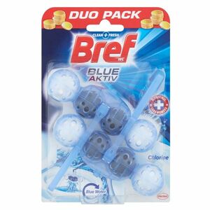 BREF Blue Aktiv Chlorine tuhý WC blok 2x50 g obraz