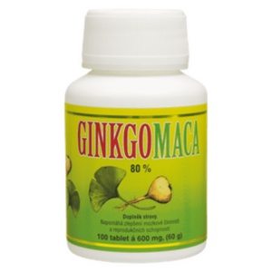 HEMANN Ginkgo maca 80% 100 tablet obraz