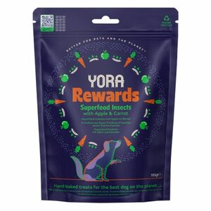 YORA Dog pamlsky z hmyzu Rewards jablko a mrkev 100 g obraz