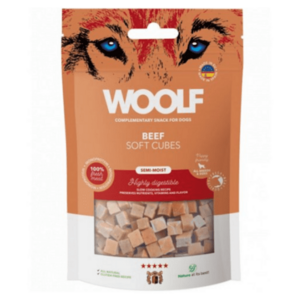 WOOLF Pamlsky pro psy soft cubes hovězí 100 g obraz