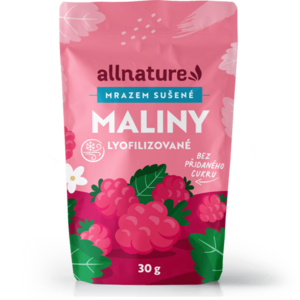 ALLNATURE Malina sušená mrazem celá 30 g obraz