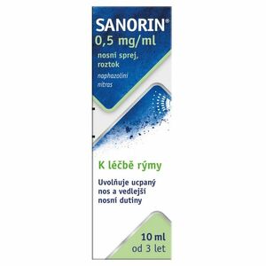 SANORIN 0.5mg/ml nosní sprej 10 ml obraz