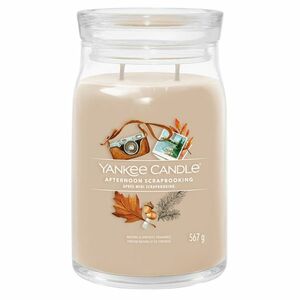 YANKEE CANDLE Signature 2 knoty Afternoon Scrapbooking sklo 567 g obraz