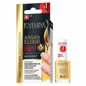 EVELINE Nail Therapy Elixír na kůžičku a nehty 8v1 12 ml obraz