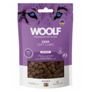 WOOLF Pamlsky pro psy soft cubes jelení 100 g obraz