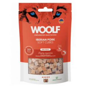 WOOLF Pamlsky pro psy soft cubes iberské vepřové 100 g obraz