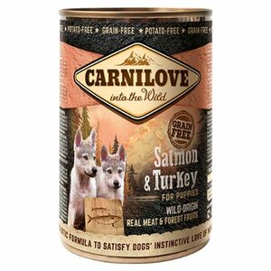 CARNILOVE Dog salmon & turkey for puppies GF pro psy 400 g obraz