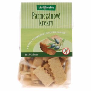 BIO NEBIO Parmezánové krekry s olivovým olejem BIO 130 g obraz