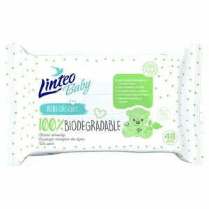 LINTEO Baby Vlhčené ubrousky Biodegradable 48 ks obraz