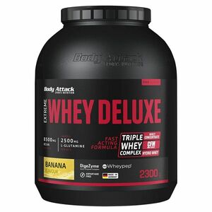 BODY ATTACK Extreme whey deluxe syrovátkový hydrolyzát banán 2300 g obraz