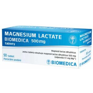 BIOMEDICA Magnesium lactate 500 mg 50 tablet obraz