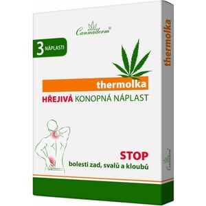 CANNADERM thermolka hřejivá náplast 3 ks obraz