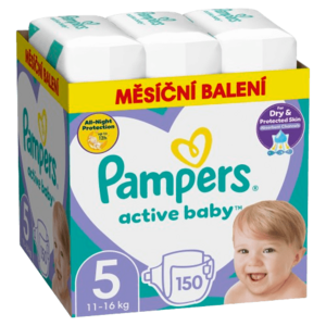 PAMPERS Active Baby plenky vel. 5, 11-16 kg, 150 ks obraz