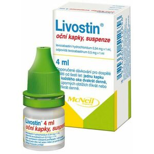 LIVOSTIN 0.5 mg/ml oční kapky 4 ml obraz