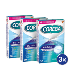 COREGA Bio Tabs Antibakteriální tablety 3 x 30 ks obraz