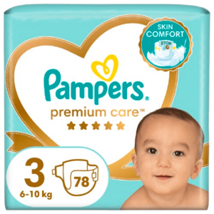 PAMPERS Premium Care plenky vel. 3, 6-10 kg, 78 ks obraz