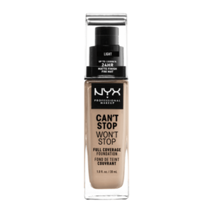 NYX PROFESSIONAL MAKEUP Can't Stop Won't Stop 24 hour Foundation Vysoce krycí make-up - 05 Light 30 ml obraz