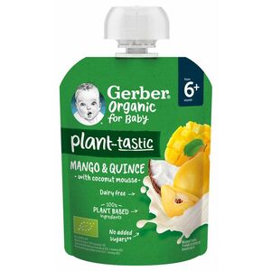 GERBER Organic ovocná kapsička mango a kdoule s kokosovým mlékem 80 g obraz