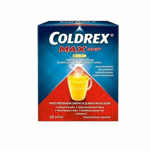 COLDREX MAXGrip Citron horký nápoj 10 sáčků obraz