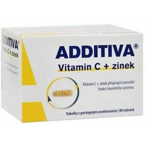 ADDITIVA Vitamin C + zinek 80 tobolek obraz