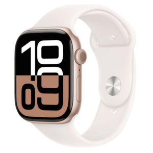 APPLE Watch Series 10 GPS 46mm Rose Gold Aluminium Case with Light Blush Sport Band - M/L obraz