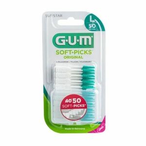 GUM Soft-Picks mezizubní kartáček gumový s fluoridy Large 50 ks obraz