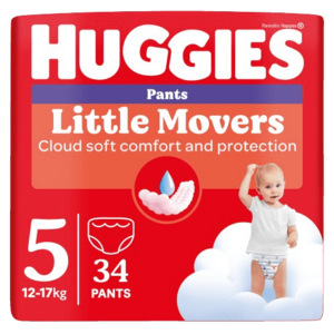 HUGGIES® Little Movers Pants 5, 34 ks obraz