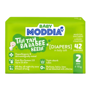 MODDIA BABY Jednorázové plenky 2 Mini (4–8 kg), 42 ks obraz