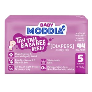 MODDIA BABY Diapers Jednorázové plenky 5 Junior (11–16 kg), 44 ks obraz