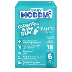 MODDIA BABY Plenkové kalhotky 6 XL (14–19 kg), 18 ks obraz