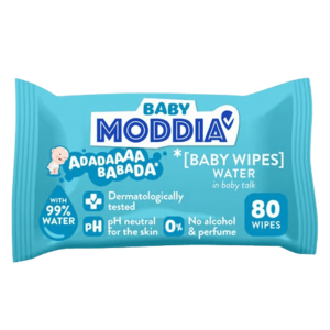 MODDIA BABY Dětské vlhčené ubrousky Water 80 ks obraz