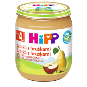 HIPP BIO Jablka s hruškami 125 g obraz