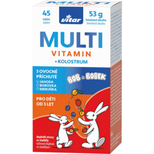 VITAR KIDS Multivitamin + Kolostrum 45 tablet obraz